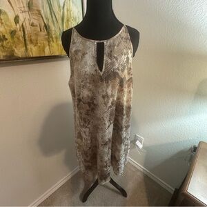 Black Swan Keyhole Snakeskin Dress